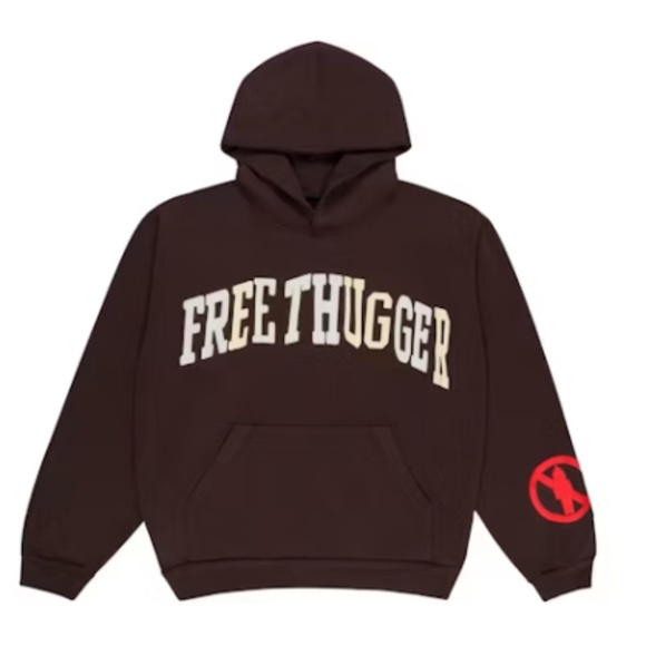 Travis Scott CJ X CACTUS PLANT FLEA MARKET FREE THUGGER HOODIE SIZE MEDIUM NEW - Picture 1 of 5